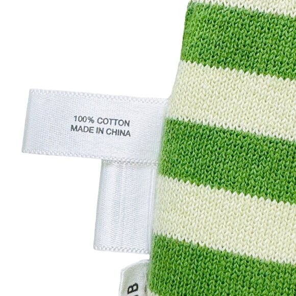 Ann Taylor Loft Pullover Green Striped Boat Neck Elbow Length Sleeves Women’s M - Picture 4 of 7